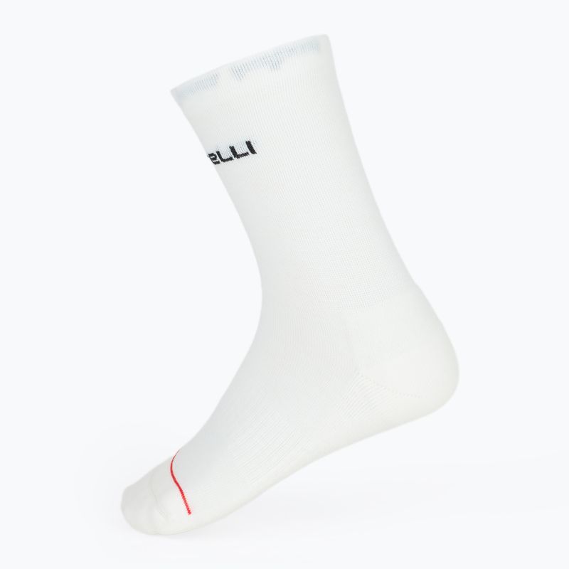 Women's socks Castelli Diciotto Soft Merino W white 2