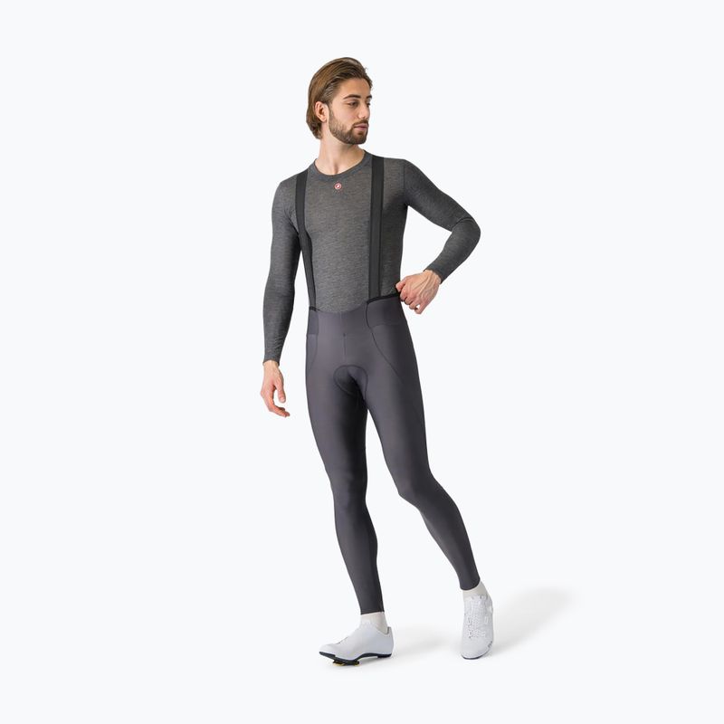 Men's cycling longsleeve Castelli Medio Base Layer melange gray 2