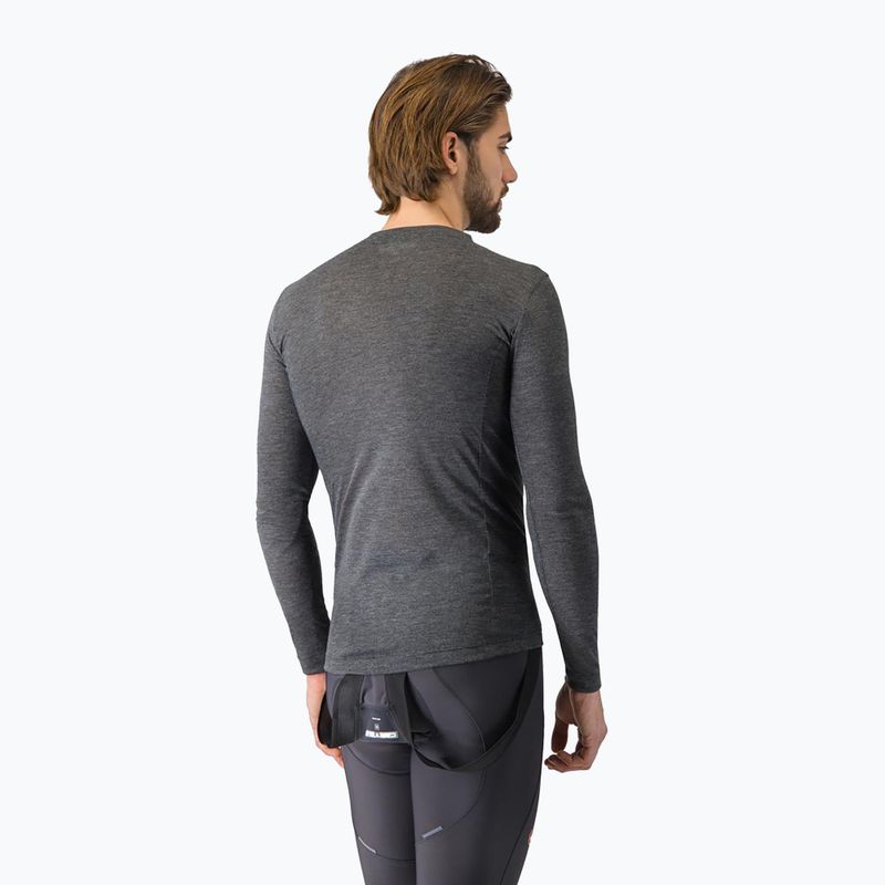 Men's cycling longsleeve Castelli Medio Base Layer melange gray 3
