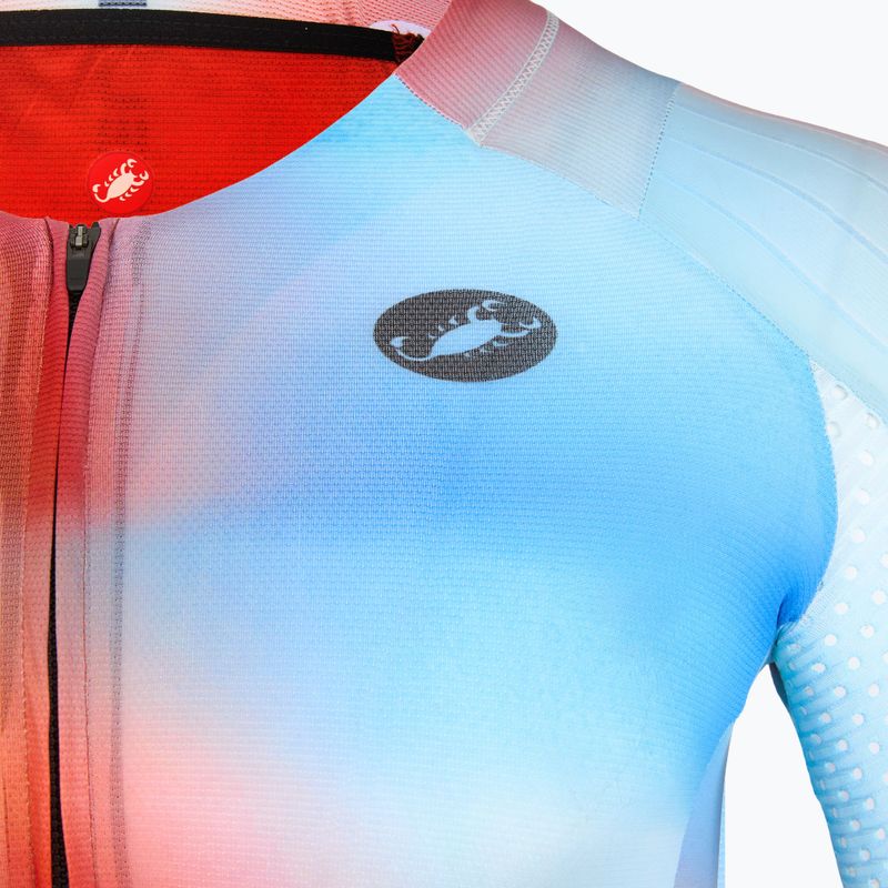 Men's cycling suit Castelli Free Sanremo 3 paprika/winter sky/black 3