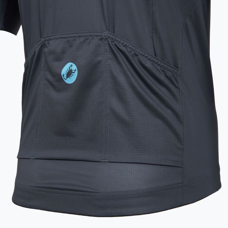 Men's cycling jersey Castelli Entrata Apex twilight blue/neon cobalt 4