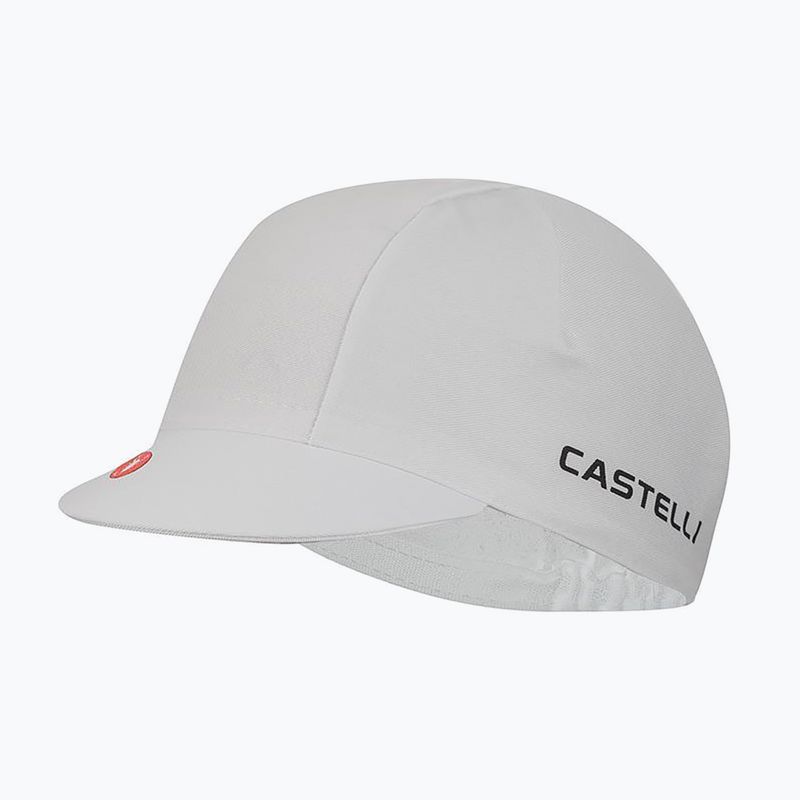 Cycling cap Castelli Logo white