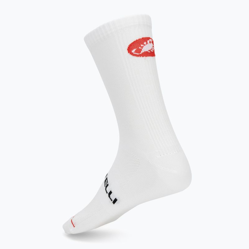 Men's socks Castelli Entrata 18 white 2