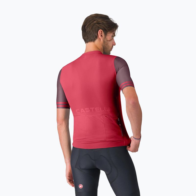 Men's cycling jersey Castelli Prologo Lite 2 rich red/bordeaux 2