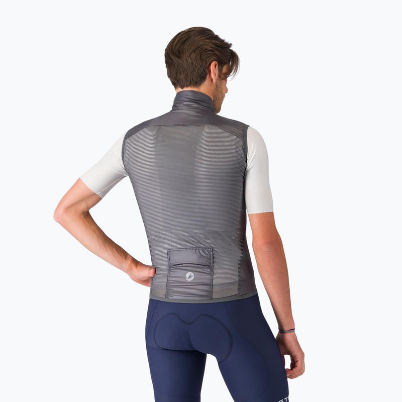 Men's cycling vest Castelli Aria Shell 2 dark gray 3