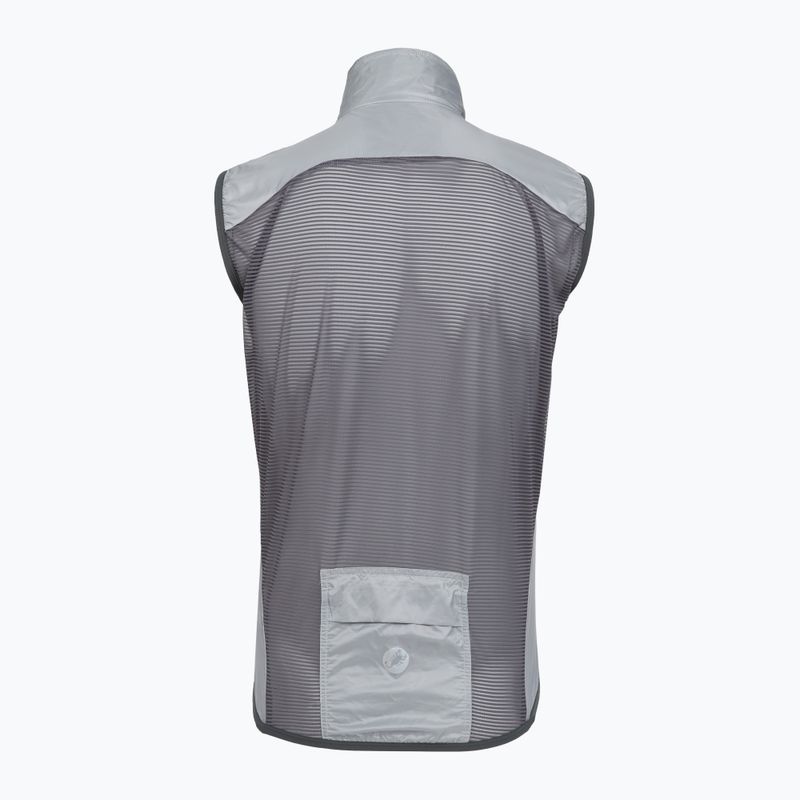 Men's cycling vest Castelli Aria Shell 2 silver gray/dark gray 2