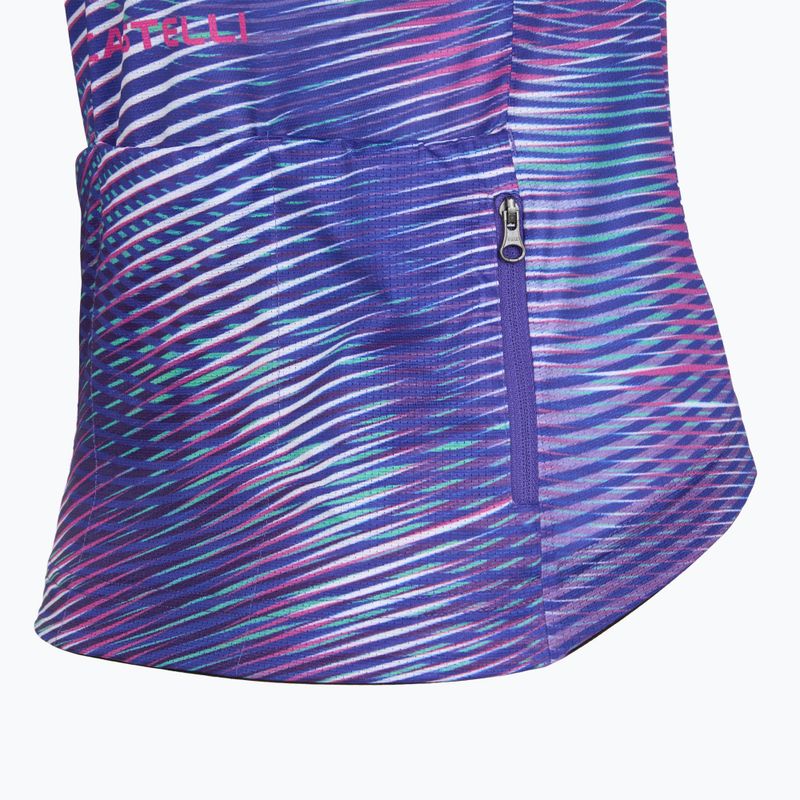 Women's cycling jersey Castelli Cosmic Vortex multicolor ultraviolet rose 5