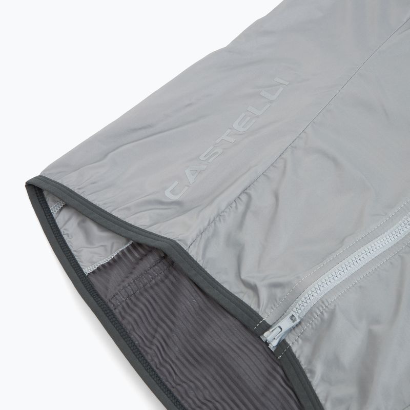 Women's cycling vest Castelli Aria Shell 2 silver gray 3