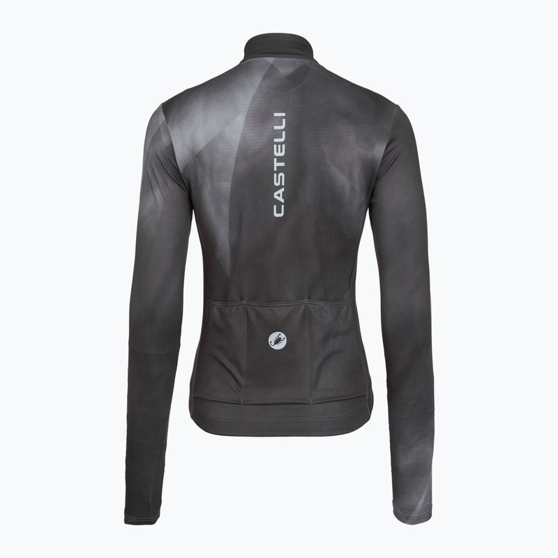 Women's cycling longsleeve Castelli Prismatic Thermal Jersey smoky gray 2