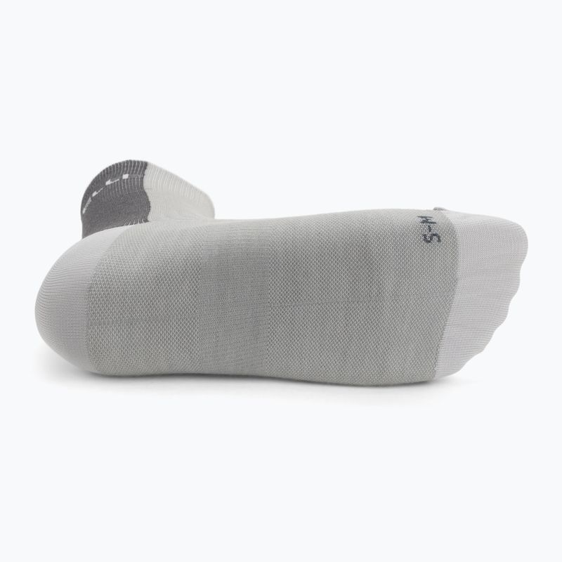 Men's socks Castelli Castelli Logo 18 Merino Sock silver gray/dark gray 4