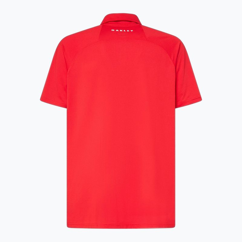 Men's Oakley Iconic Oakley Ss Polo Shirt red line 2