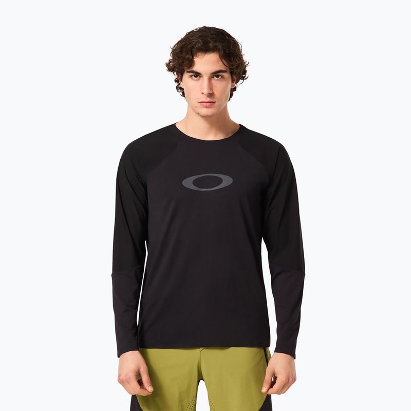 Oakley Seeker Airline blackout men's cycling longsleeve 5