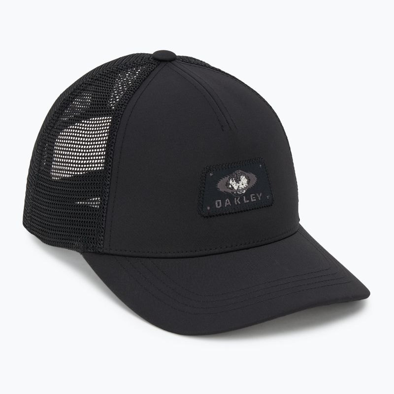 Men's Oakley Patch Ellipse Tracker blackout baseball cap