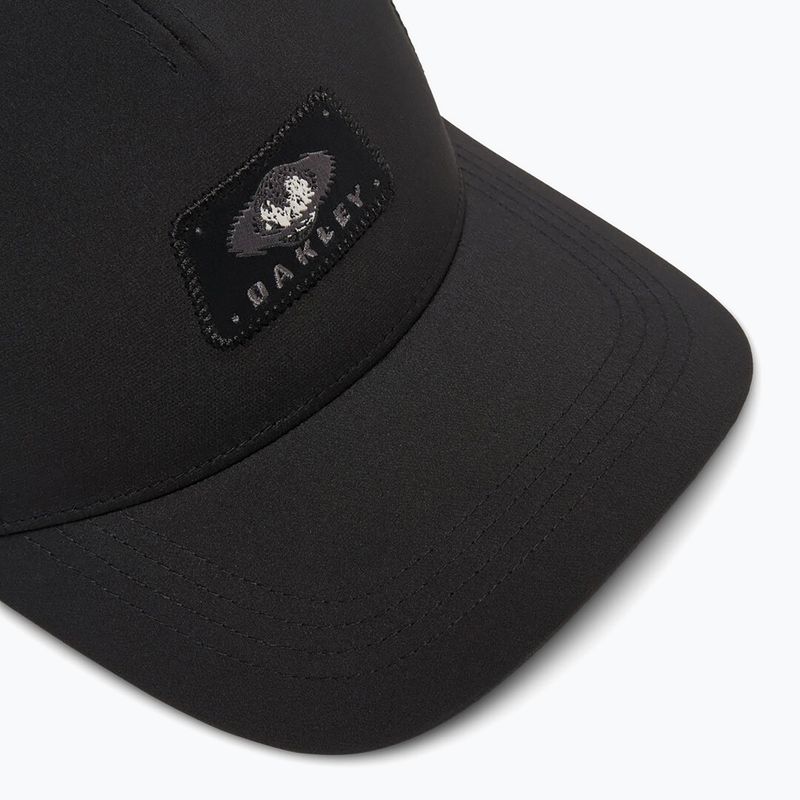 Men's Oakley Patch Ellipse Tracker blackout baseball cap 3