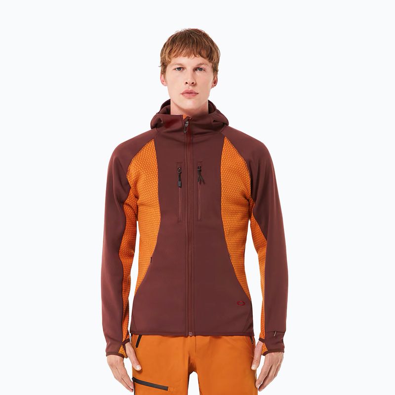 Men's Oakley Drift Tech Fleece Hoodie Grenache snowboard sweatshirt