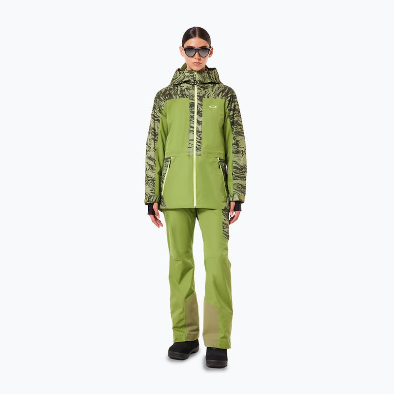 Oakley women's ski trousers Tc Juno Reduct Shell Pant 2.0 duality swirl dbl green 4