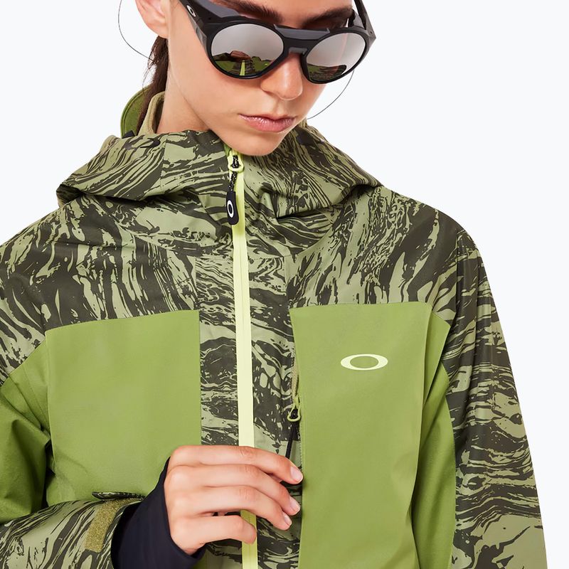 Oakley women's ski jacket Tc Juno Reduct Shell Jacket 2.0 duality swirl dbl green 7