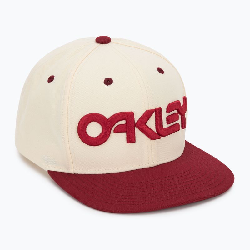 Oakley Mark III men's baseball cap arctic white/iron red