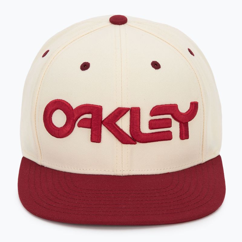 Oakley Mark III men's baseball cap arctic white/iron red 2