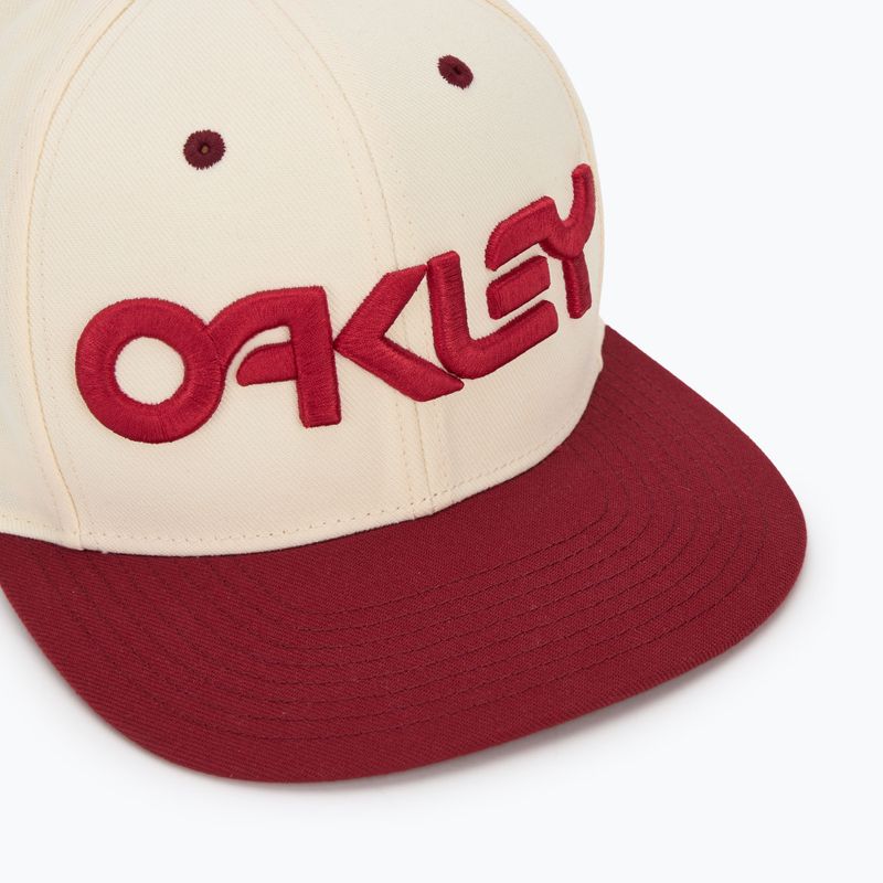 Oakley Mark III men's baseball cap arctic white/iron red 3