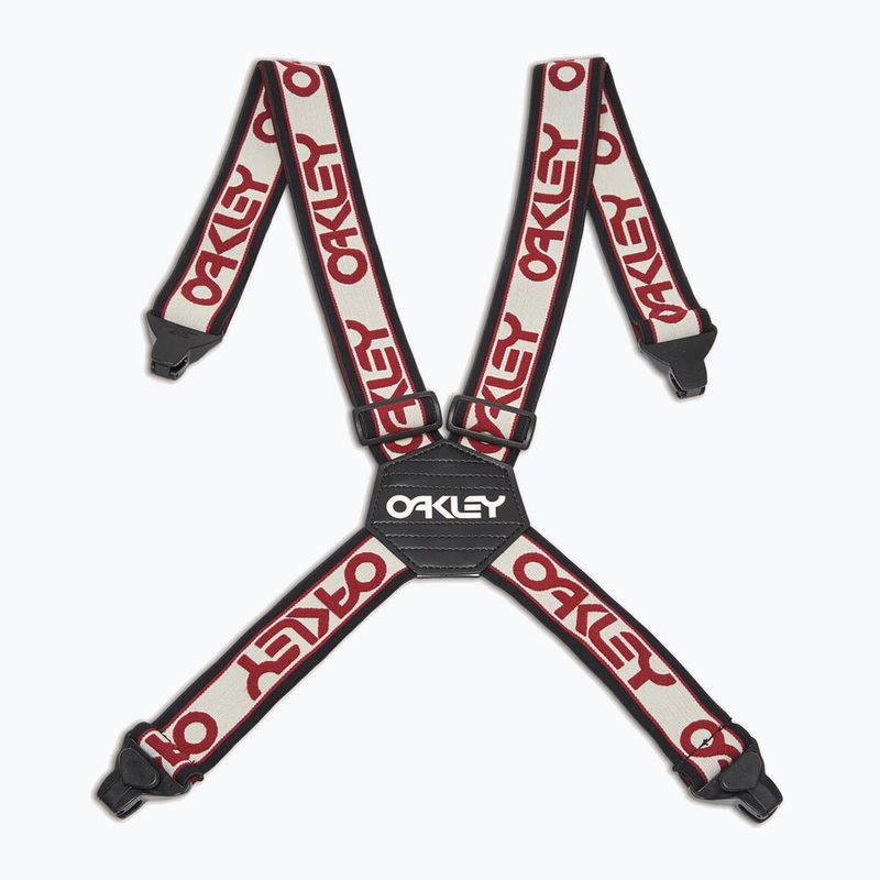 Oakley Factory Suspenders arctic white/iron red trouser braces