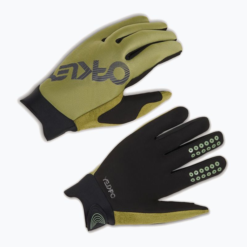 Oakley Seeker Thermal MTB cycling gloves fern 5