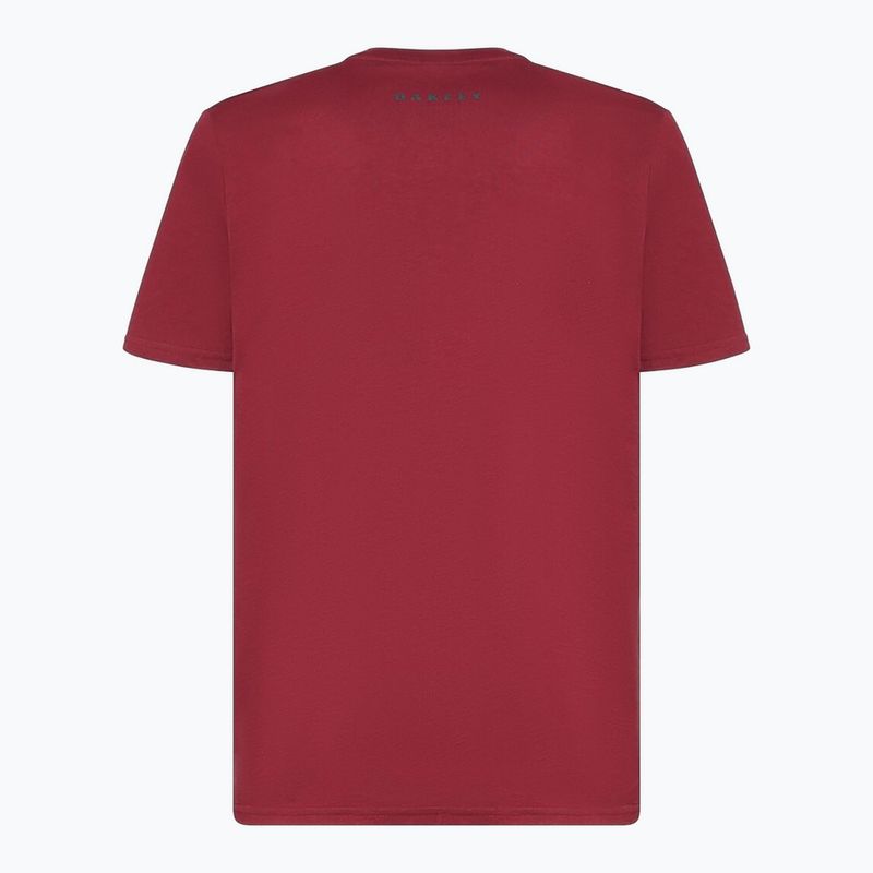 Men's Oakley Bark Ellipse Tee iron red 2