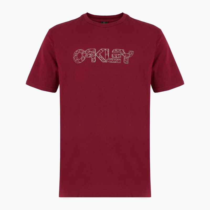 Men's Oakley Wire B1B Tee iron red