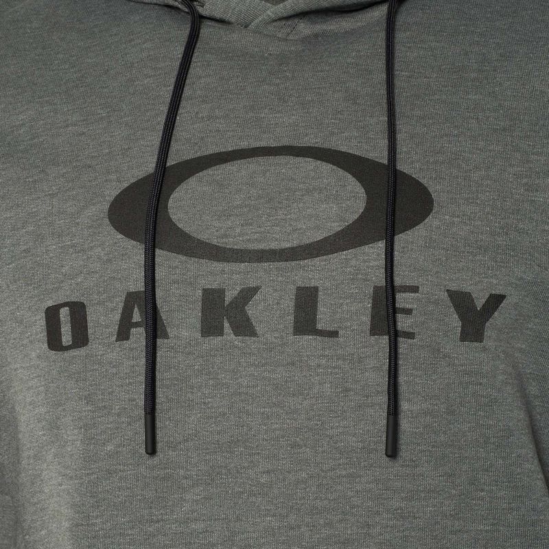 Men's Oakley Bark Fleece Hoodie new athletic grey 3