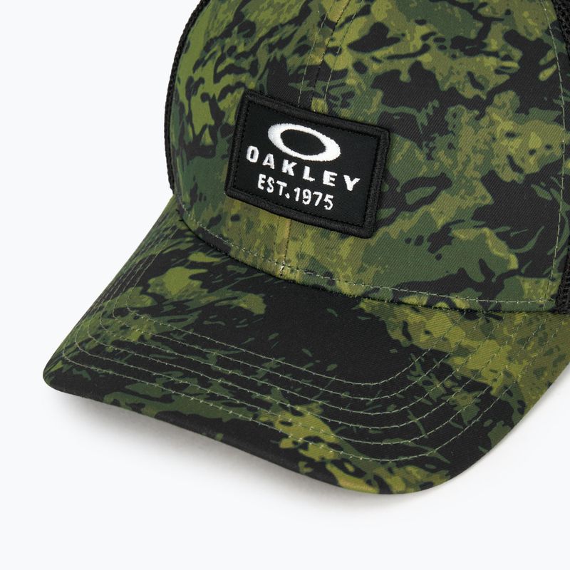 Men's Oakley Patch Trucker tiger camo green baseball cap 3