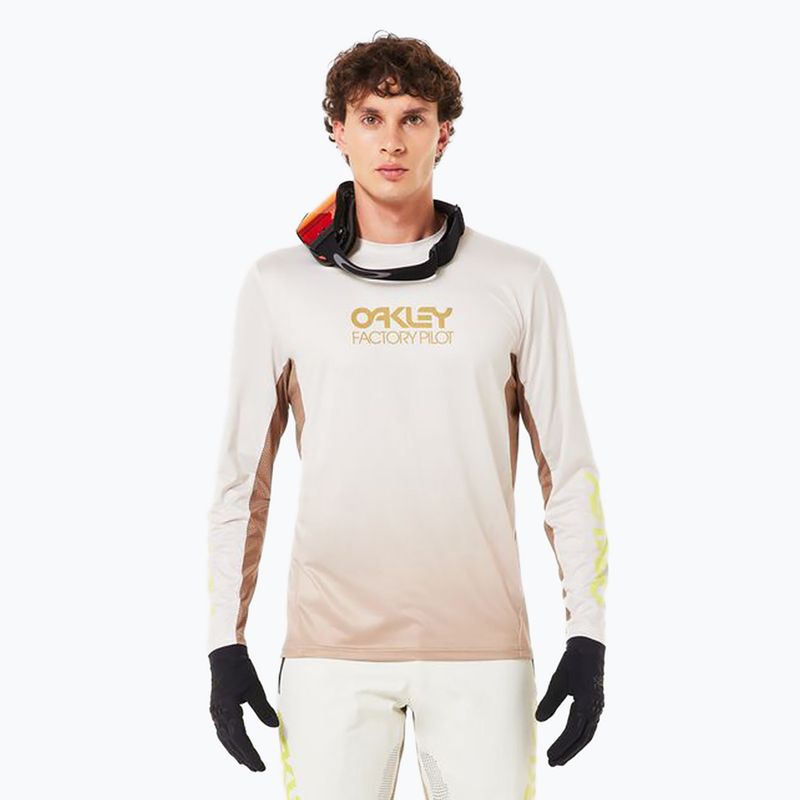Men's Oakley Maven Coast 2.0 LS gradient pebble mist cycling longsleeve