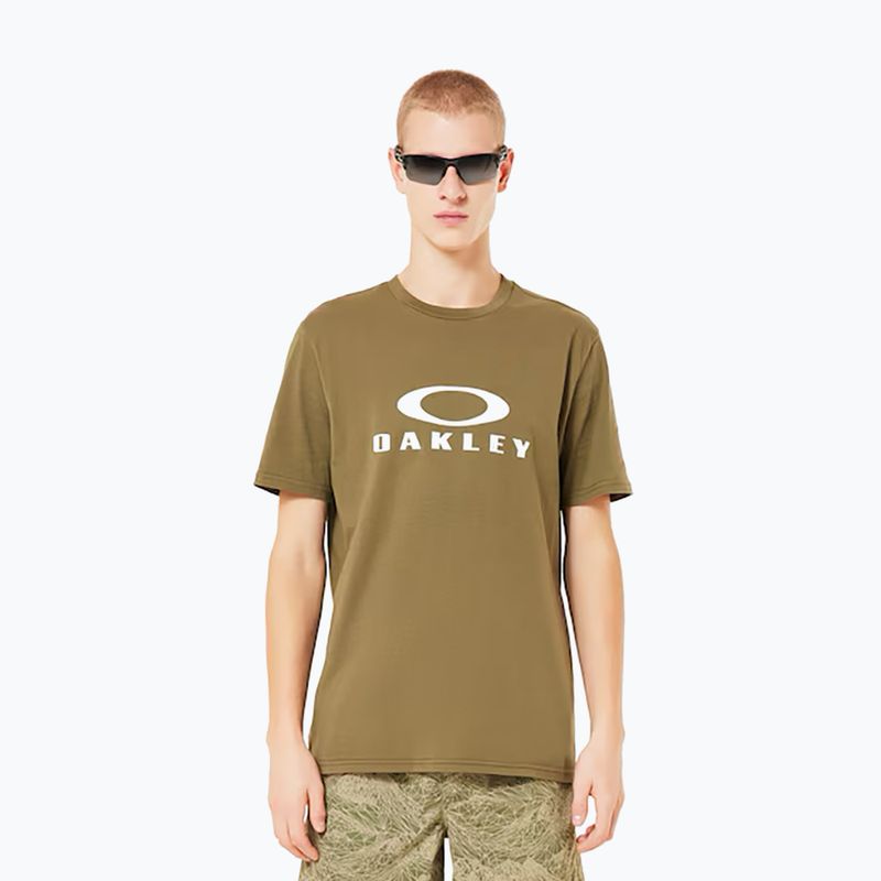 Men's Oakley O Bark 2.0 army green T-shirt