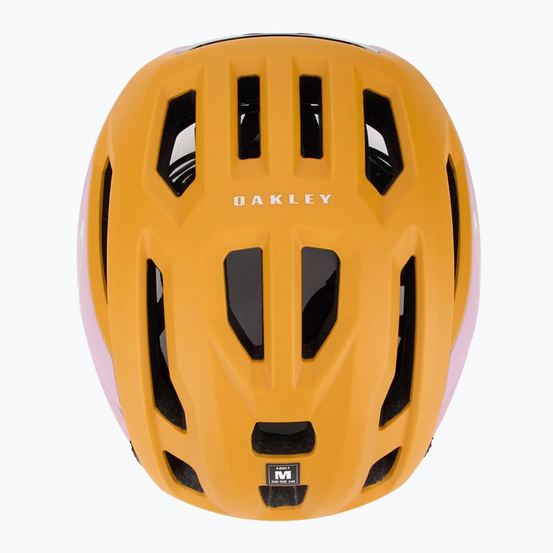 Oakley Aro3 Endurance EU mustard hazy geo gradient mist bike helmet 6