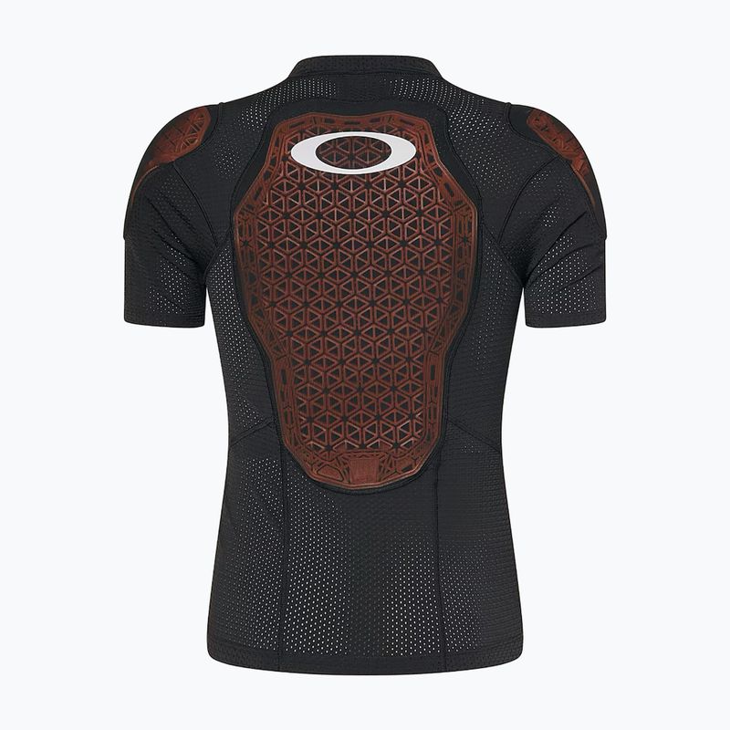 Men's Oakley Drop In D30 Full Impact blackout cycling jersey with protectors 8