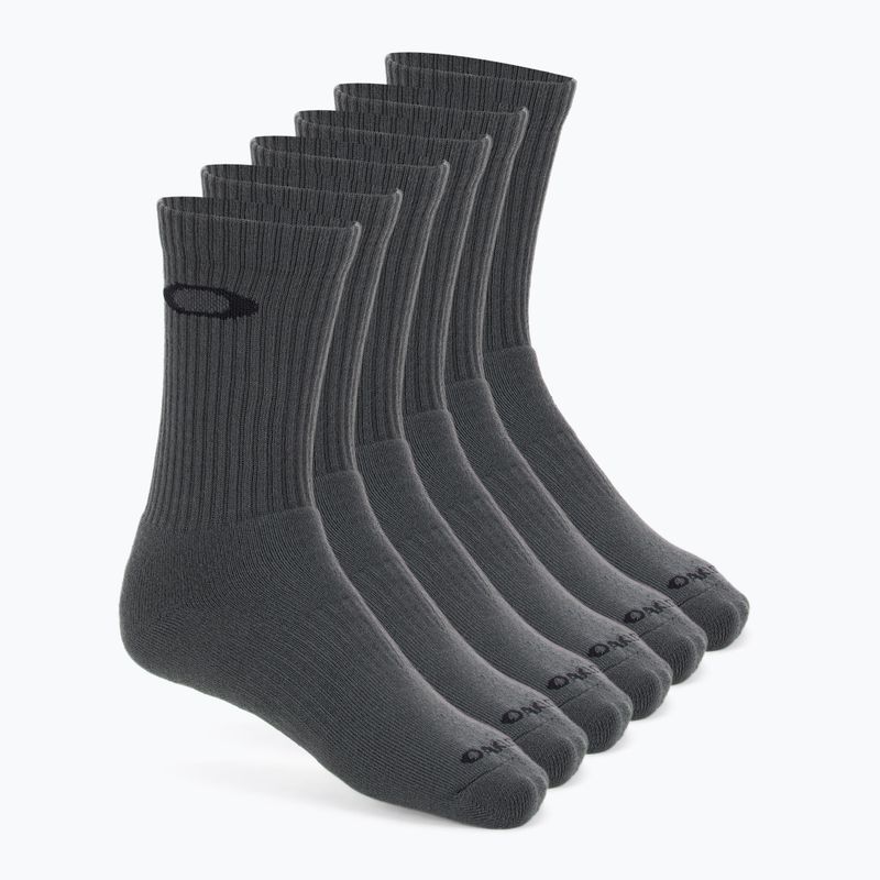 Oakley Crew 5 pair neutral grey socks