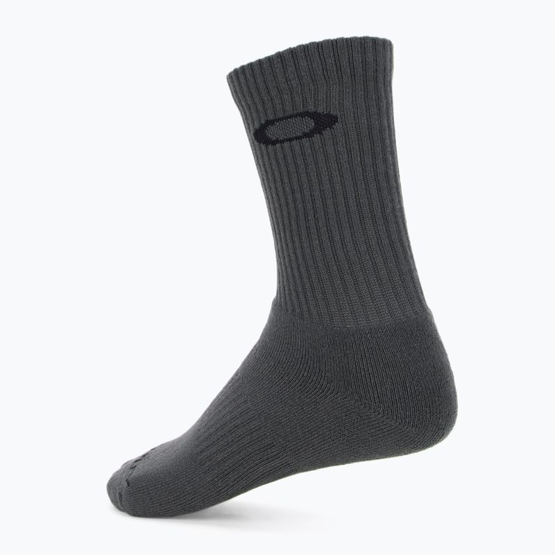 Oakley Crew 5 pair neutral grey socks 2