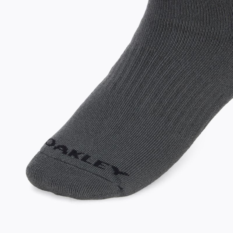 Oakley Crew 5 pair neutral grey socks 3