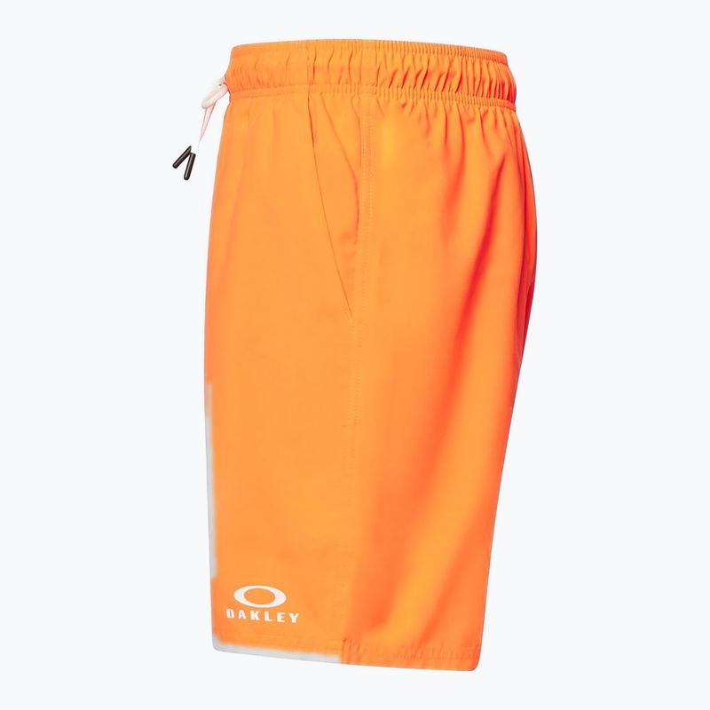 Men's Oakley Clear Lake 18" Volley swim shorts neon orange 3