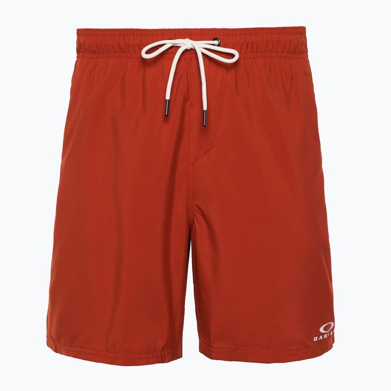 Men's Oakley Clear Lake 18" Volley flame red swim shorts