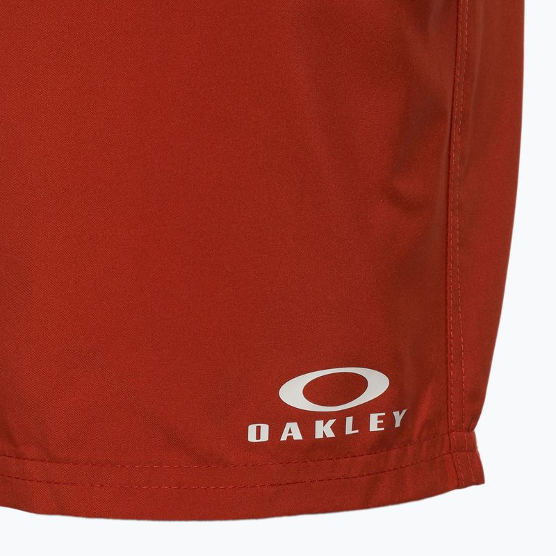 Men's Oakley Clear Lake 18" Volley flame red swim shorts 3