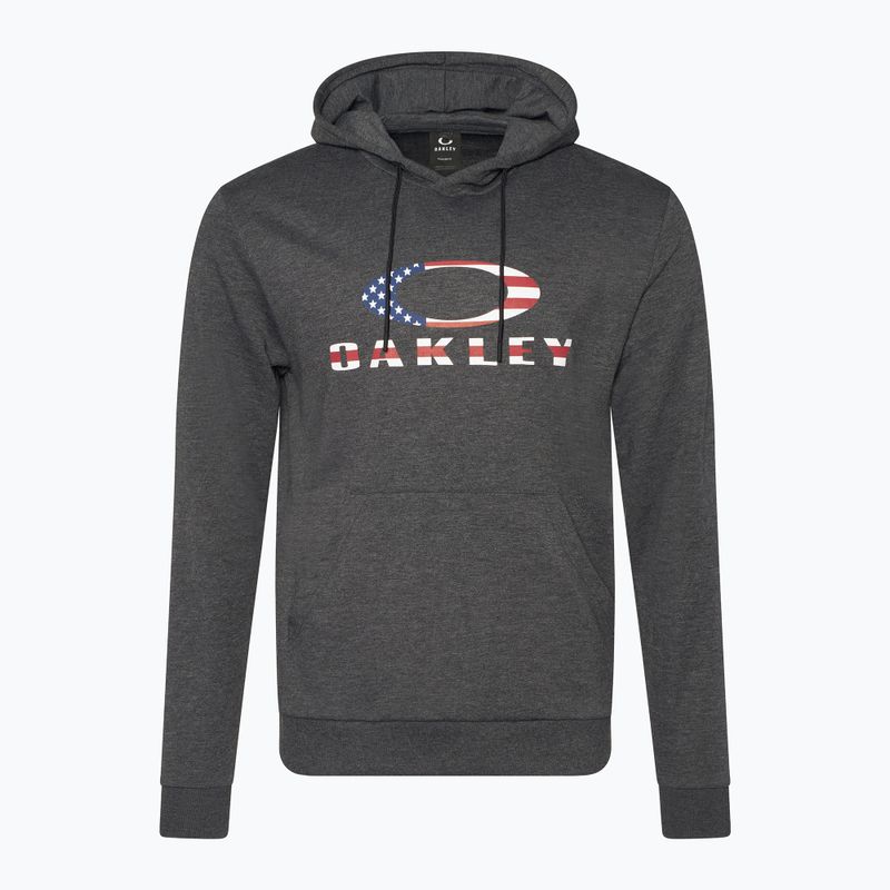 Men's Oakley Bark Fleece Hoodie dark grey heather