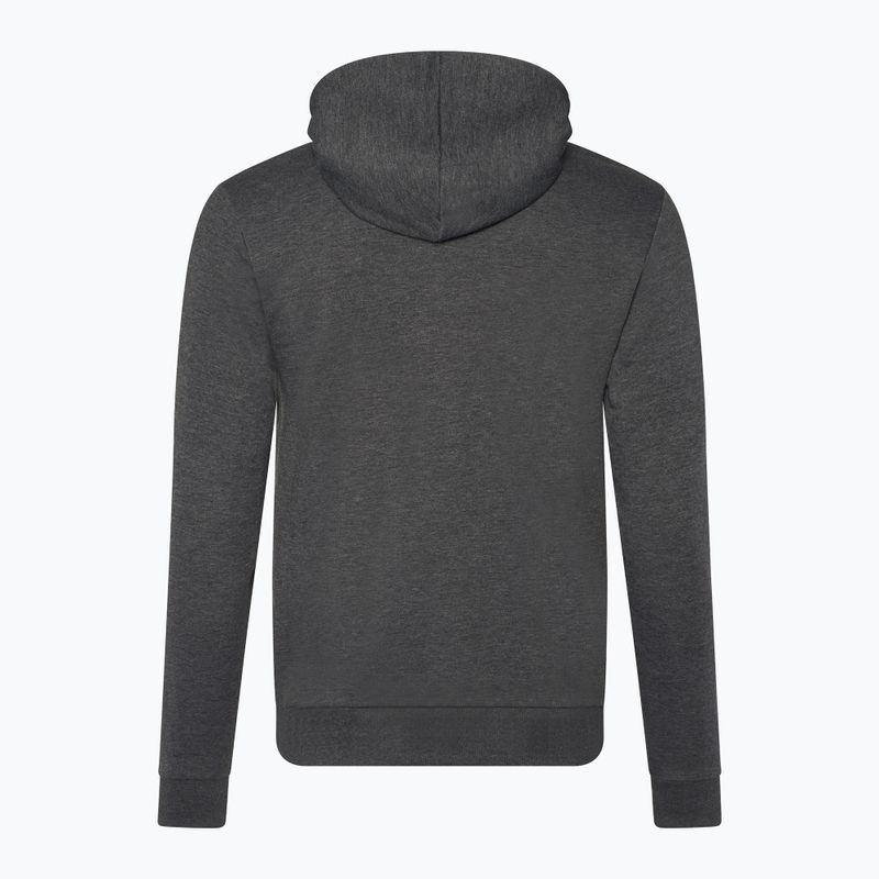 Men's Oakley Bark Fleece Hoodie dark grey heather 2