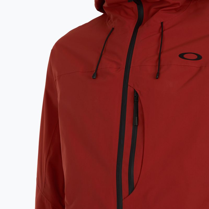 Men's ski jacket Oakley Canopy Insulated flame red 3