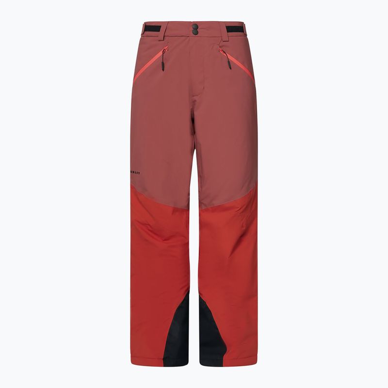 Men's ski trousers Oakley Canopy Pro Insulated flame red/rosewood 8
