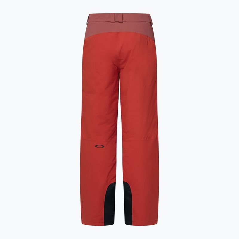 Men's ski trousers Oakley Canopy Pro Insulated flame red/rosewood 9