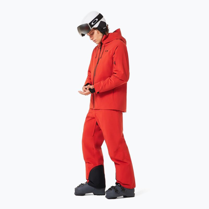 Men's ski trousers Oakley Canopy Insulated flame red 4