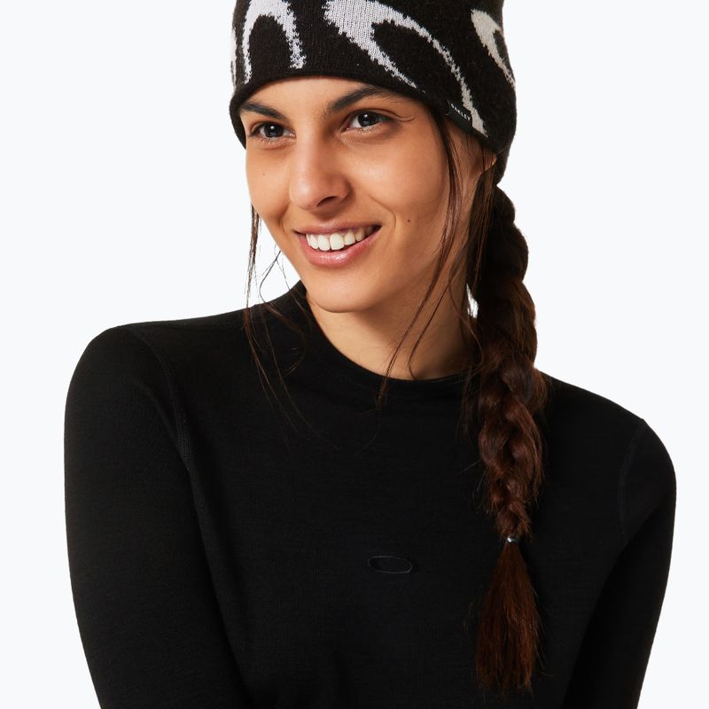 Women's thermal active sweatshirt Oakley Spruce Wool Base Layer blackout 5