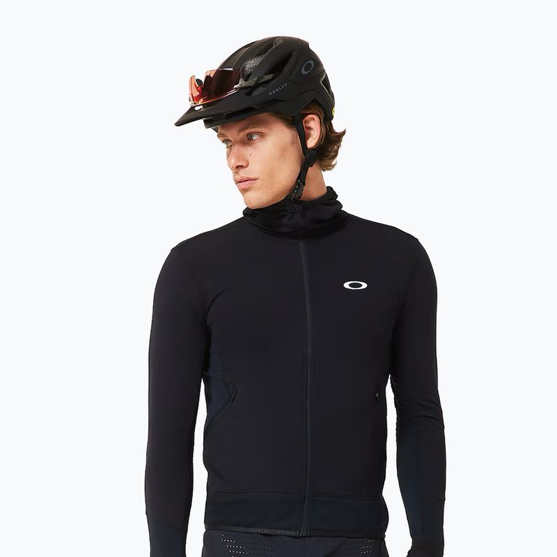 Cycling sweatshirt Oakley Canopy Full Zip Hoodie blackout