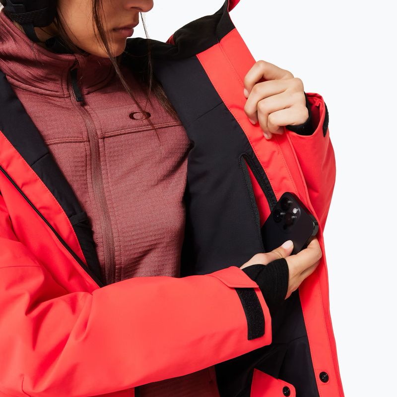 Women's ski jacket Oakley Canopy Insulated hibiscus red 9