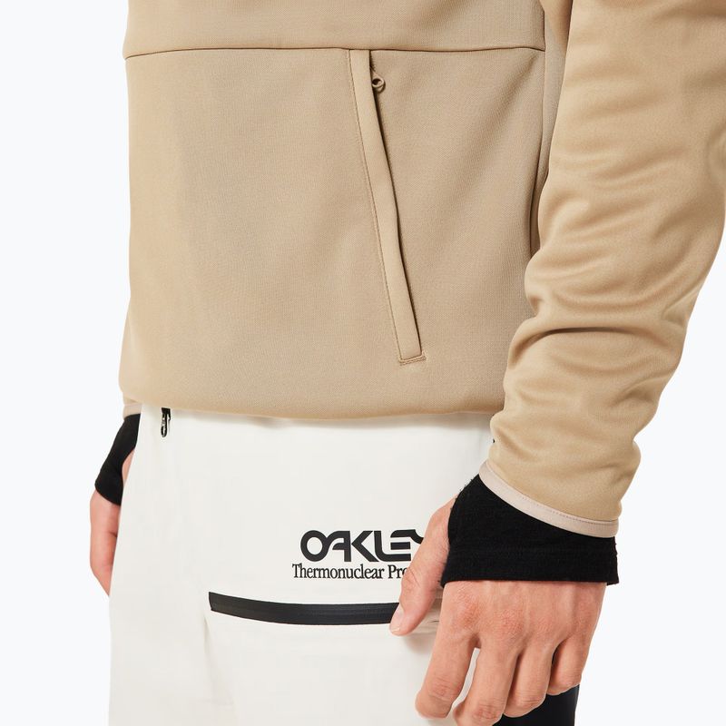 Men's snowboard sweatshirt Oakley Rider Long 2.0 Hoodie pebble 6